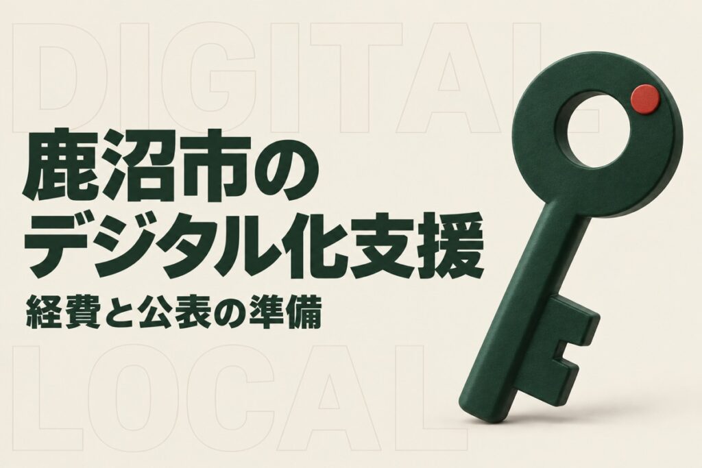 鹿沼市のデジタル化推進事業補助金｜対象経費の確認と実績公表までの準備