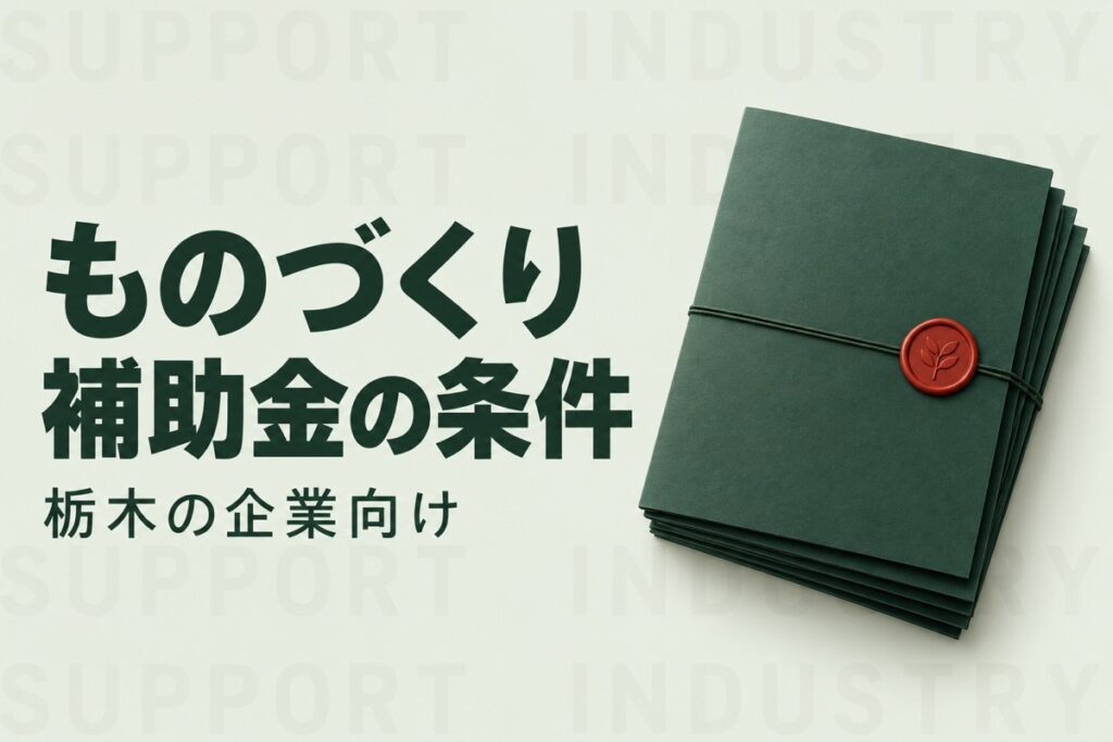 栃木県でものづくり補助金を検討する前に｜県制度との違いとAI投資の条件