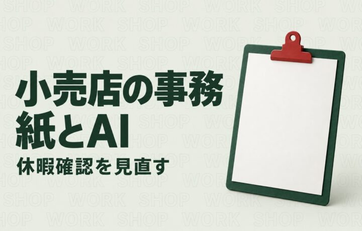栃木の小売店の人手不足対策｜お米ひろばの事例に学ぶ休暇確認とAI活用