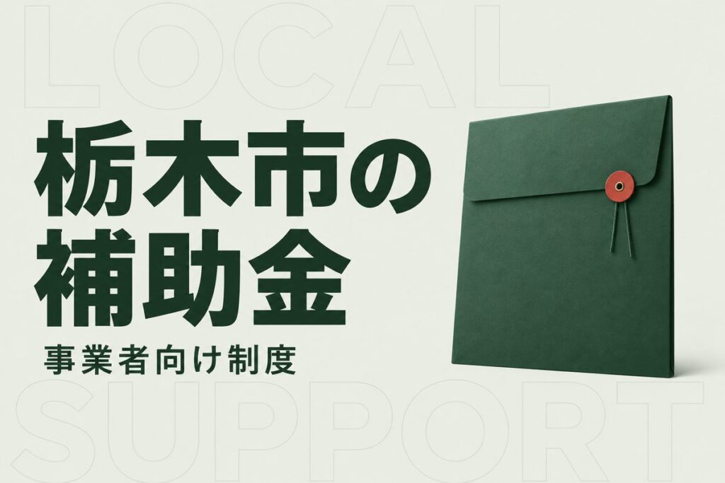 栃木市の事業者向け補助金